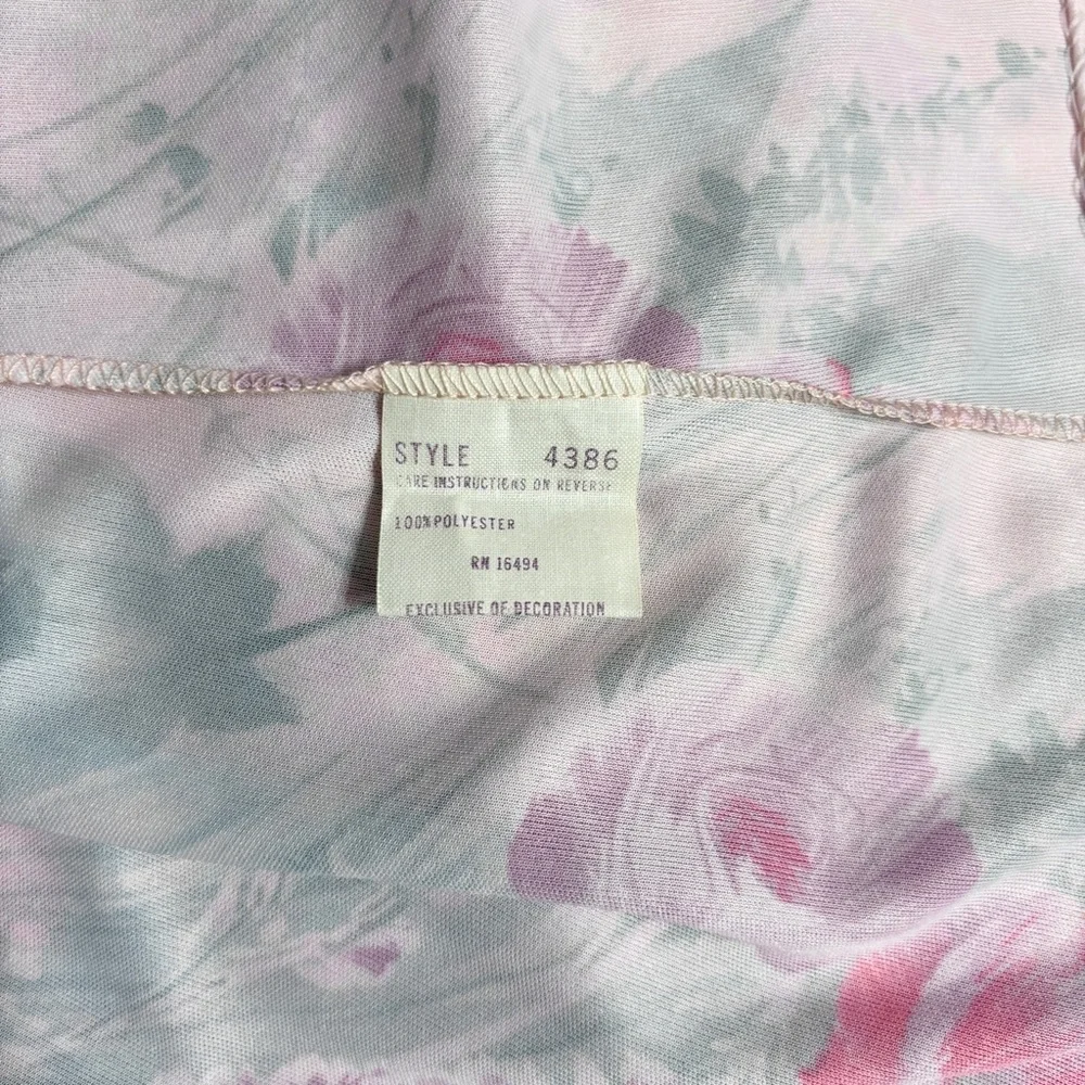 TRAVEL-LITE Pink Floral Zip Front Short Robe Cover Up VINTAGE